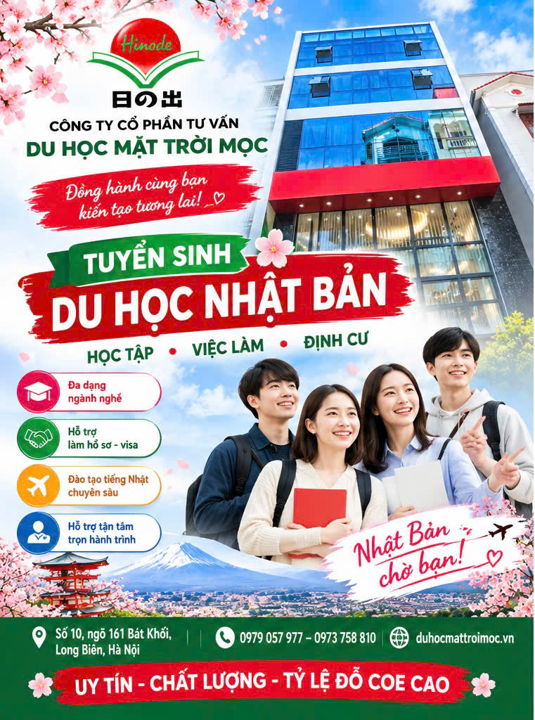Du học Nhật Bản cùng Hinode!